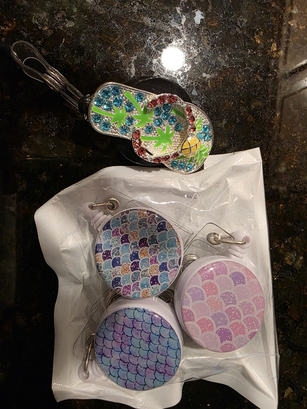 Lot Of 4 Badge Reels